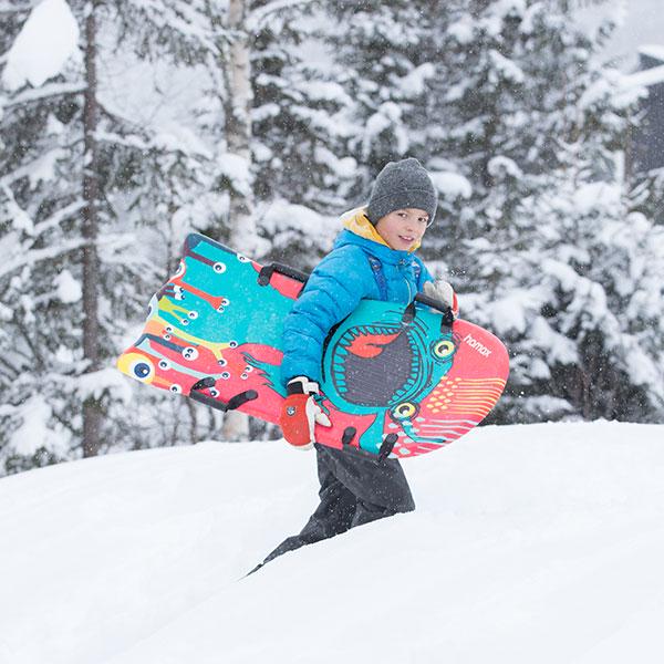 Санки-снігосерфер HAMAX Free Surfer з малюнком снігового монстра (5842321) - фото 3