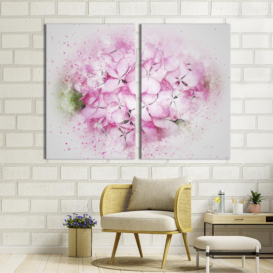 ᐉ Картина на холсте Красивые розовые цветы 165x122 см (822-2)