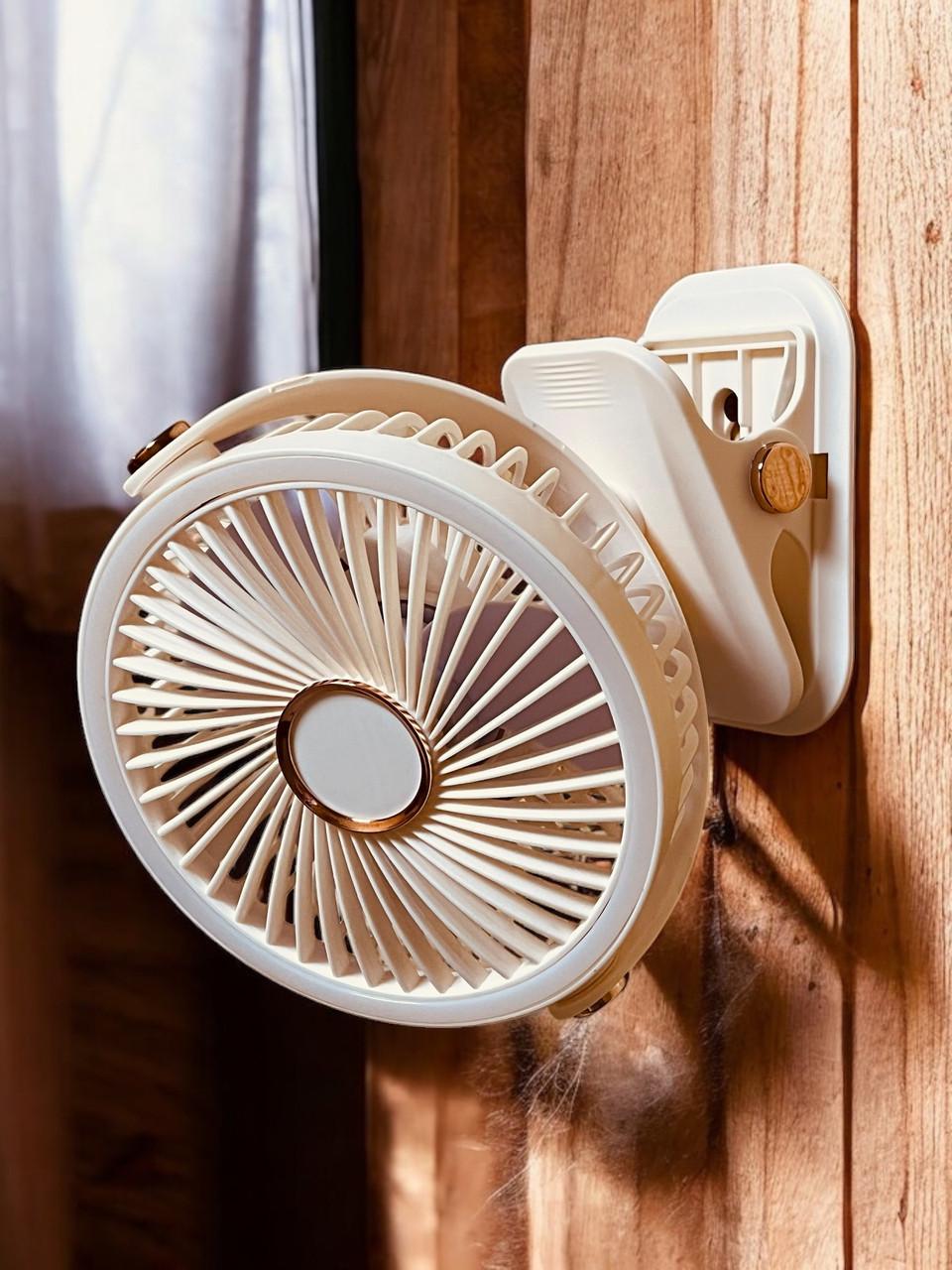 Вентилятор F2-150 акумуляторний з LED підсвічуванням та прищіпкою Beige (2589012893) - фото 4 Вентилятор F2-150 акумуляторний з LED підсвічуванням та прищіпкою Beige (2589012893) - фото 4