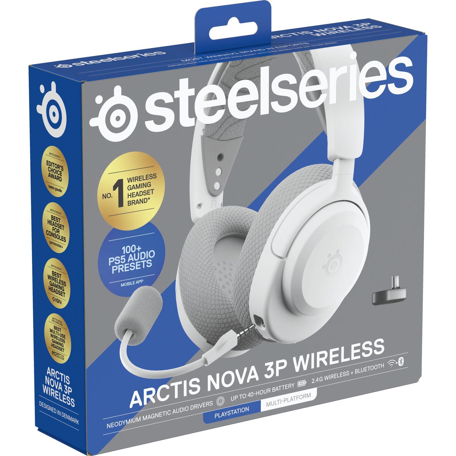 Беспроводные наушники SteelSeries Arctis Nova 3P Wireless MultiPlatform White (61687) - фото 7