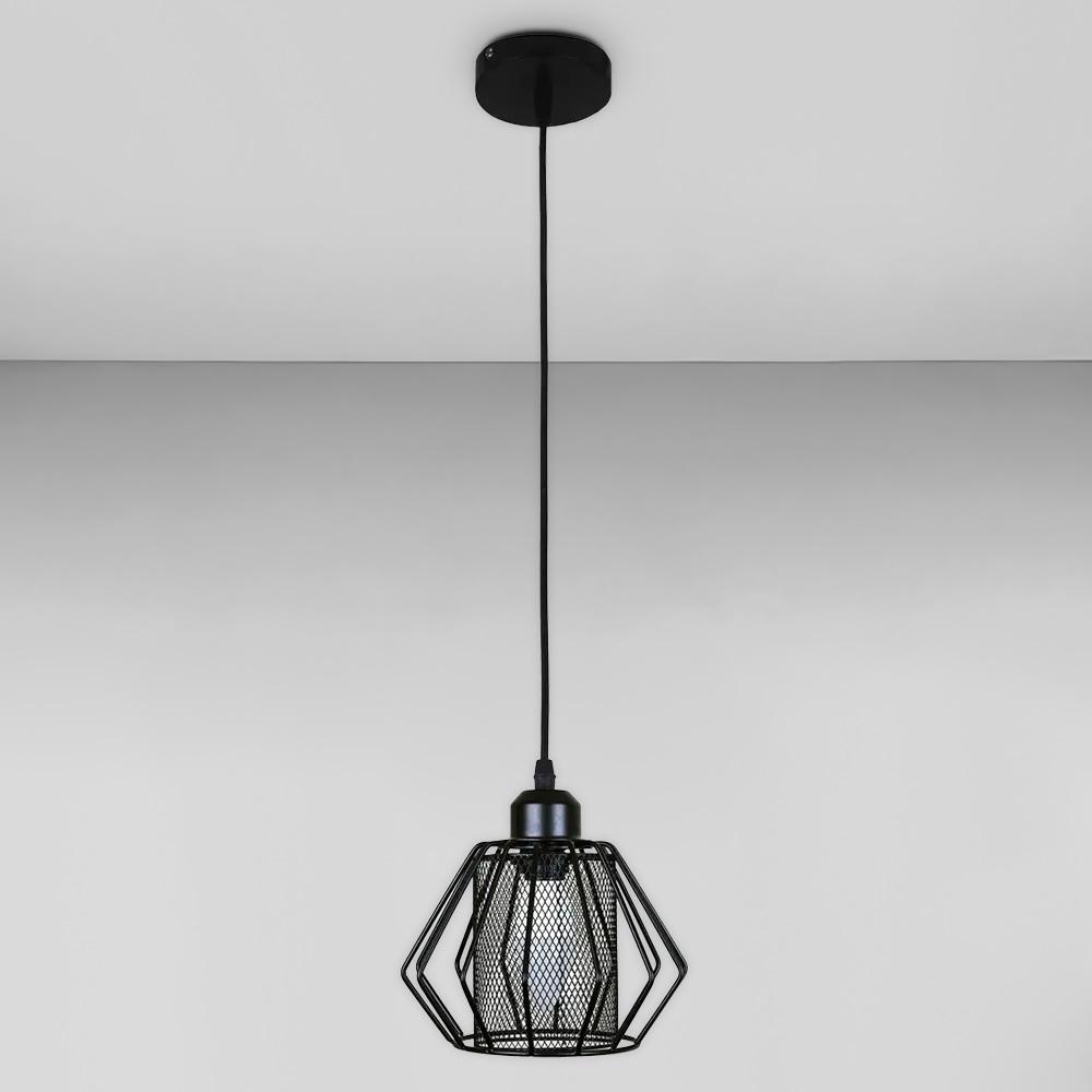 Люстра подвесная лофт Light House LS-18593F-1 BK Черный 