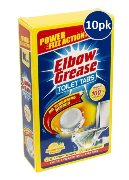 Таблетки для очищения унитаза Elbow Grease Toilet Tabs Lemon Fresh 10 шт. (22639239)