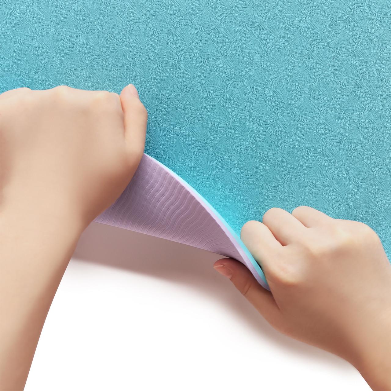 Коврик для фитнеса и йоги Gemini Pro GE-6LBLV TPE/TC 6 мм (14729322) - фото 4 Коврик для фитнеса и йоги Gemini Pro GE-6LBLV TPE/TC 6 мм (14729322) - фото 4