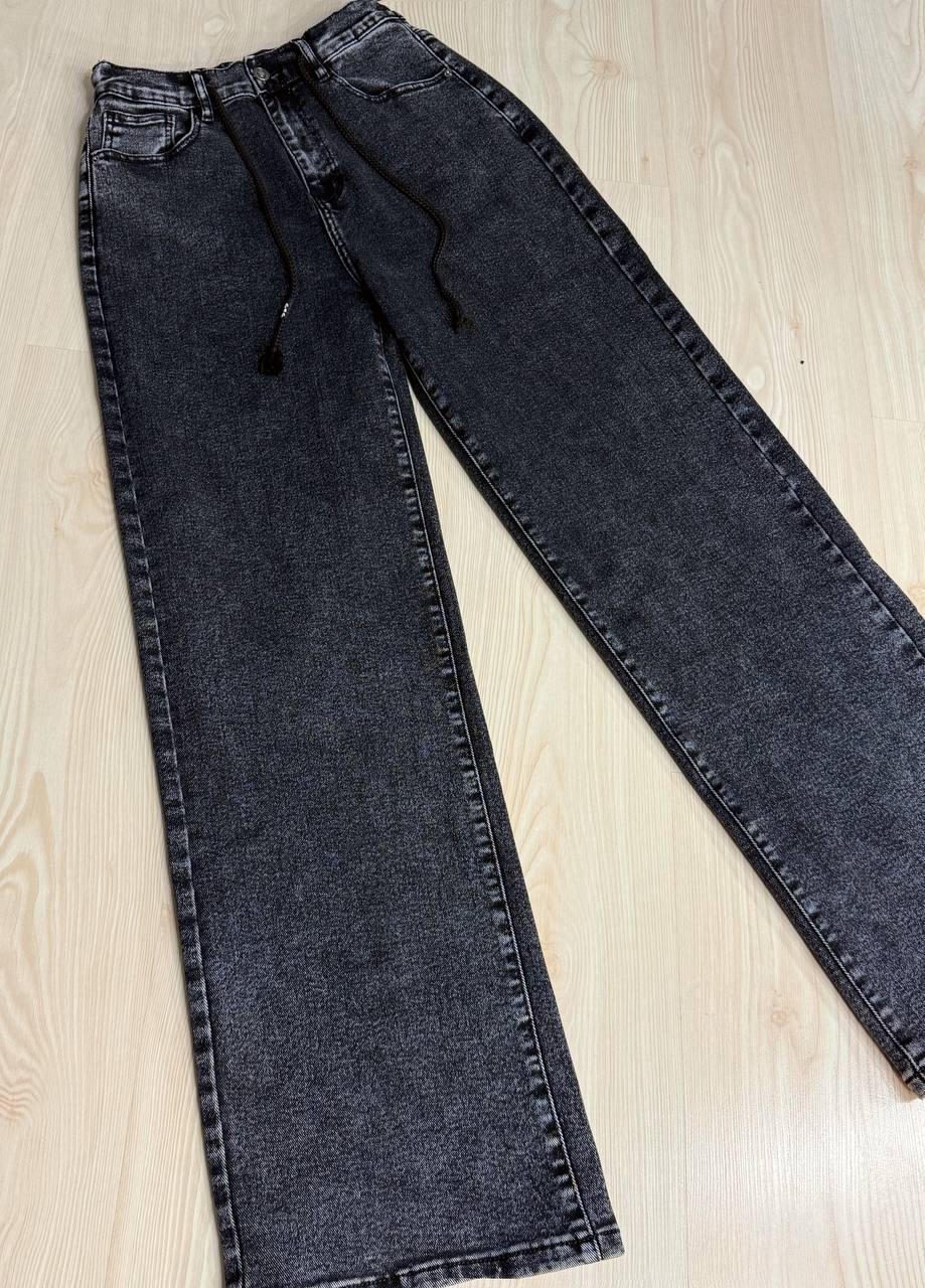 Джинси жіночі Vanver 82081 палаццо широкі талія на резинці зі шнурком р. З8 104 см 130 см Чорний - фото 8 Джинси жіночі Vanver 82081 палаццо широкі талія на резинці зі шнурком р. З8 104 см 130 см Чорний - фото 8