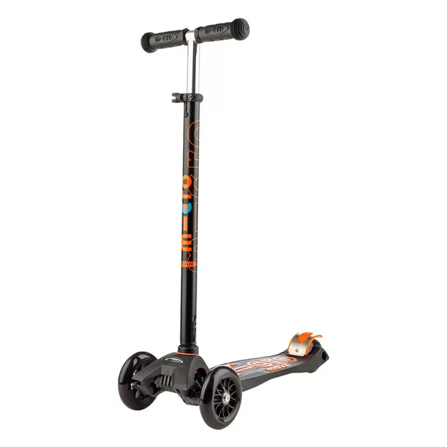 Самокат MICRO Maxi Deluxe LED Черный (MMD020)