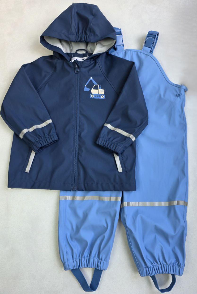 Дождевик-комплект для мальчика Lupilu без утепления 122-128 см (086630/086593)