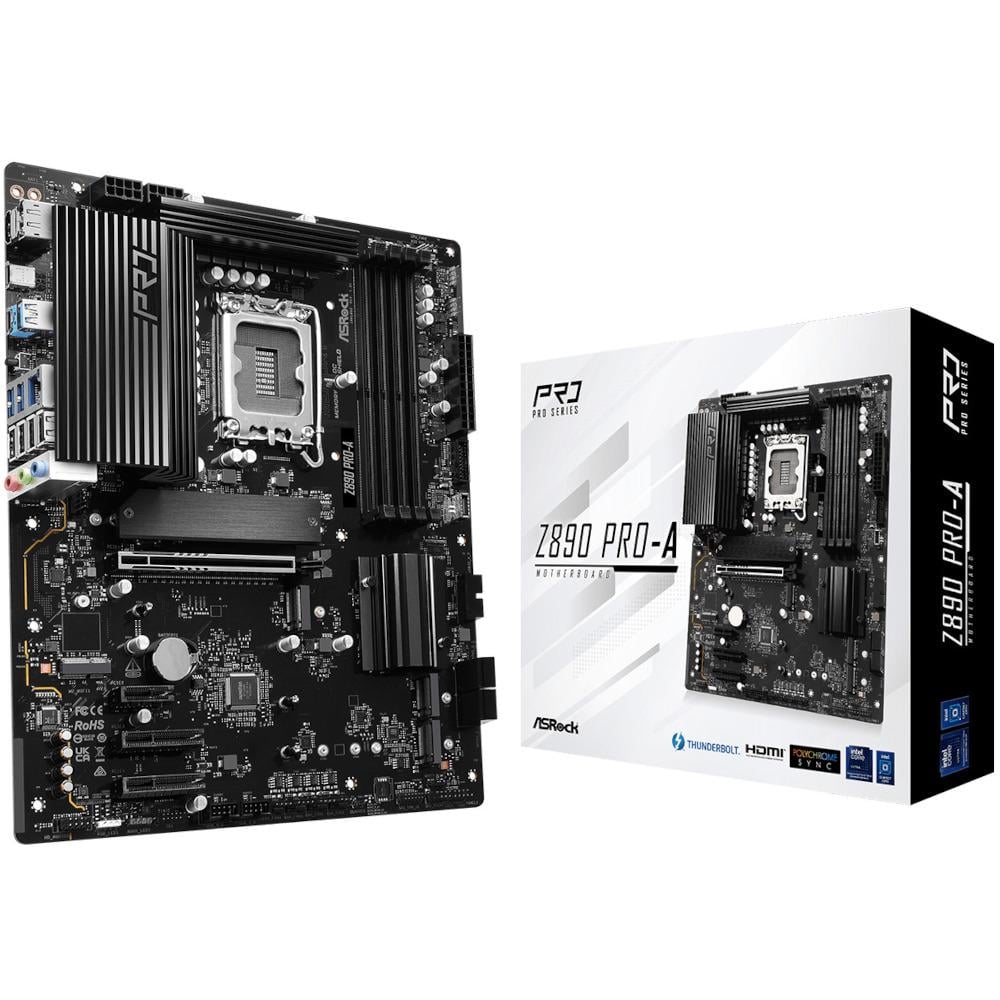 Материнська плата s1851 Intel ASRock Z890 PRO-A 4хDDR5 ATx - фото 5