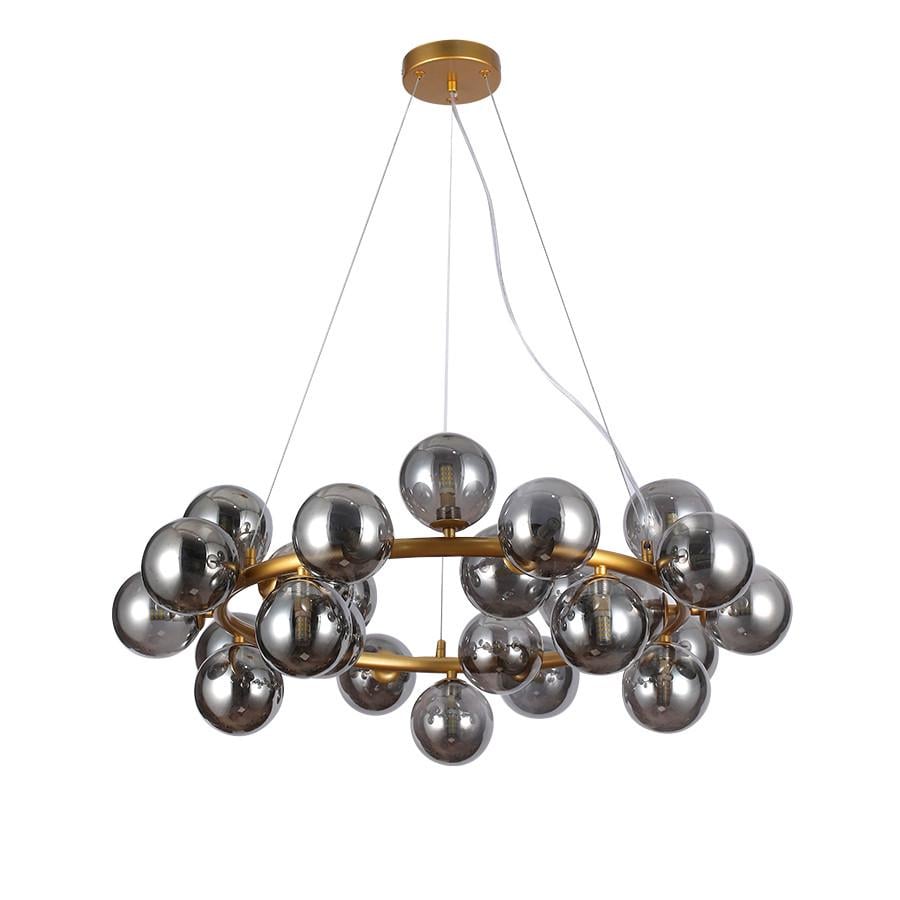 Люстра подвесная на 25 плафонов 7841019-25 DDG/BK Золотой/Черный - фото 1