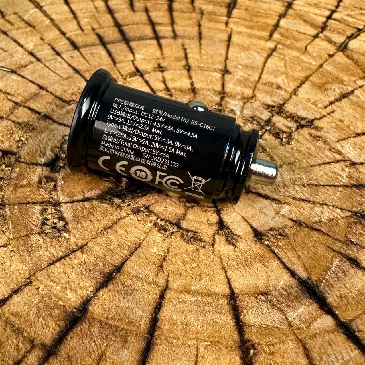 Зарядка в прикуриватель быстрая BASEUS TYPE C USB 30W - фото 4 Зарядка в прикуриватель быстрая BASEUS TYPE C USB 30W - фото 4