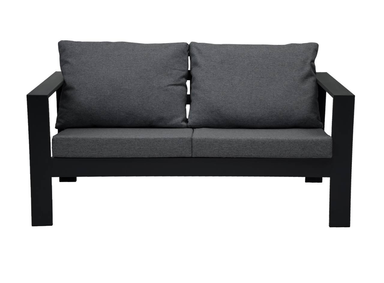 Диван металевий Damians Nordika 160x79,8x82,3 см Чорний (16910020.D9005)