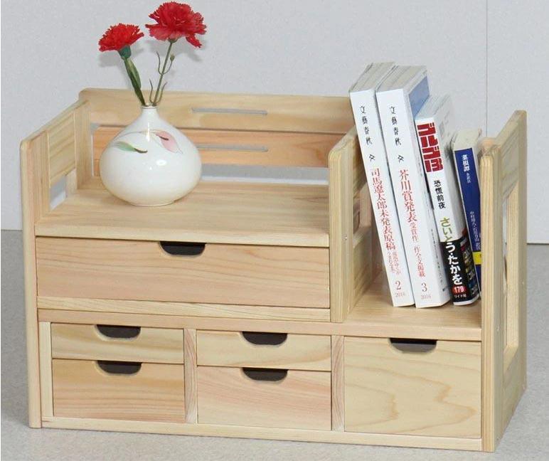 Полка-надстройка настольная из дерева Анделин бланже (АКД-008501)