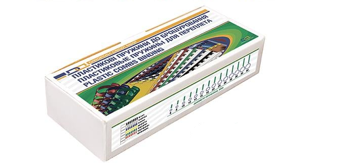 Пружина пластиковая D&A 25 мм 50 шт. Белый (1220201250106)