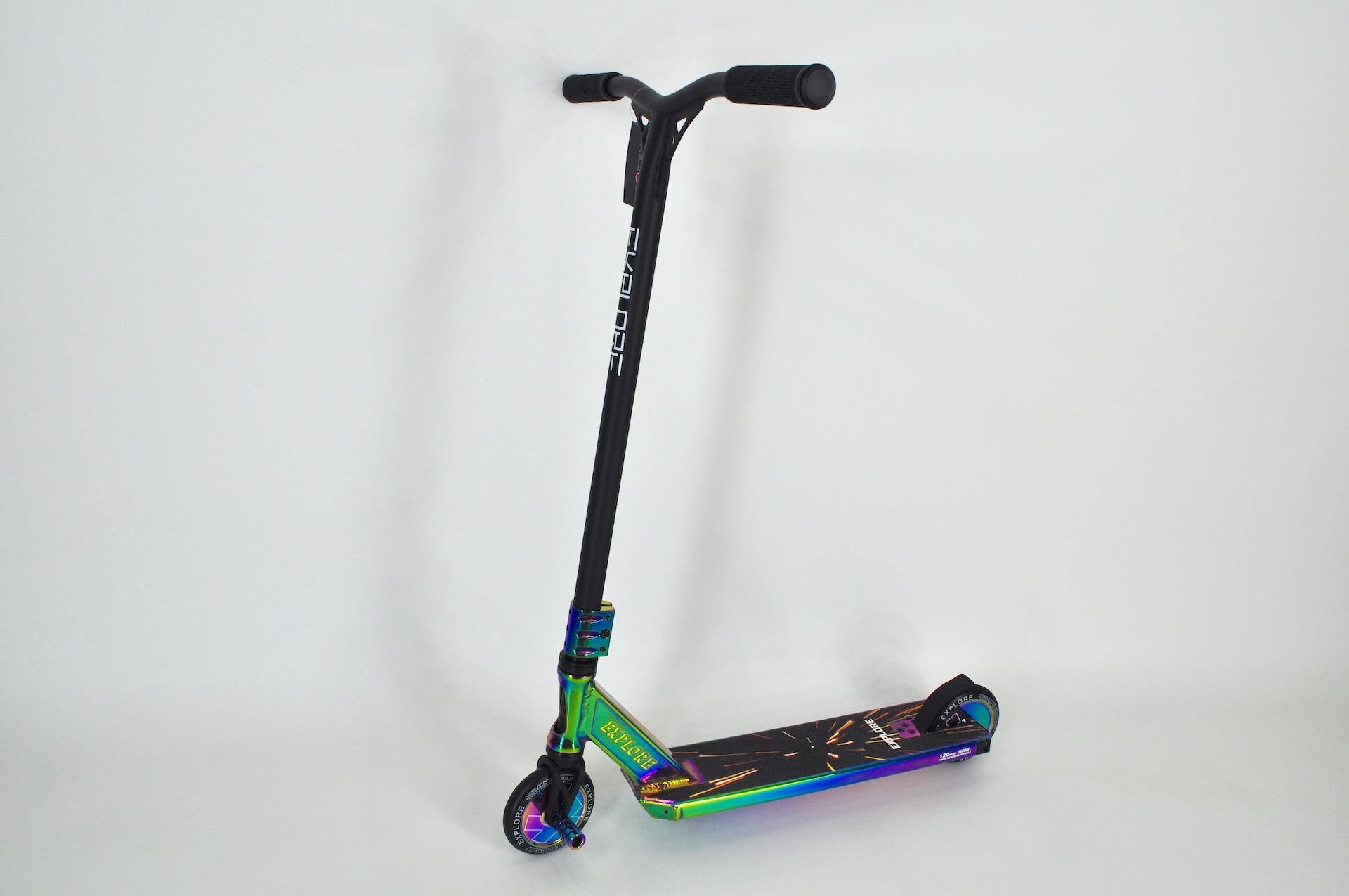 Самокат трюковый Explore Flamina Lite + пеги