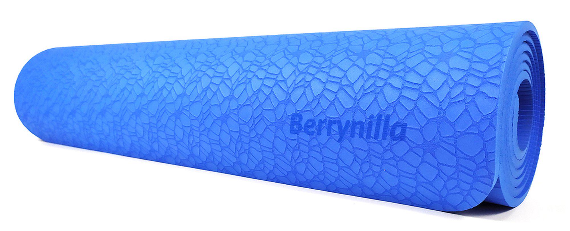 Килимок для йоги TPE Berynilla ECO-Friendly 6 мм одношаровий Синій - фото 3 Килимок для йоги TPE Berynilla ECO-Friendly 6 мм одношаровий Синій - фото 3