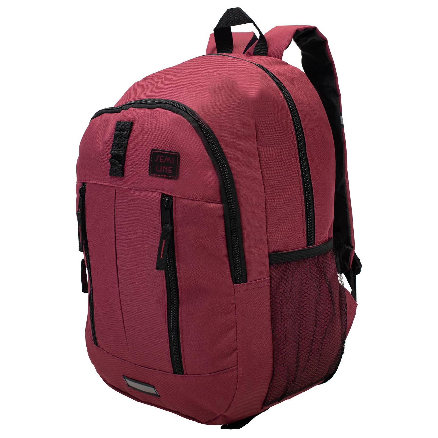 Рюкзак городской SEMI LINE 20 Red (J4923-3)
