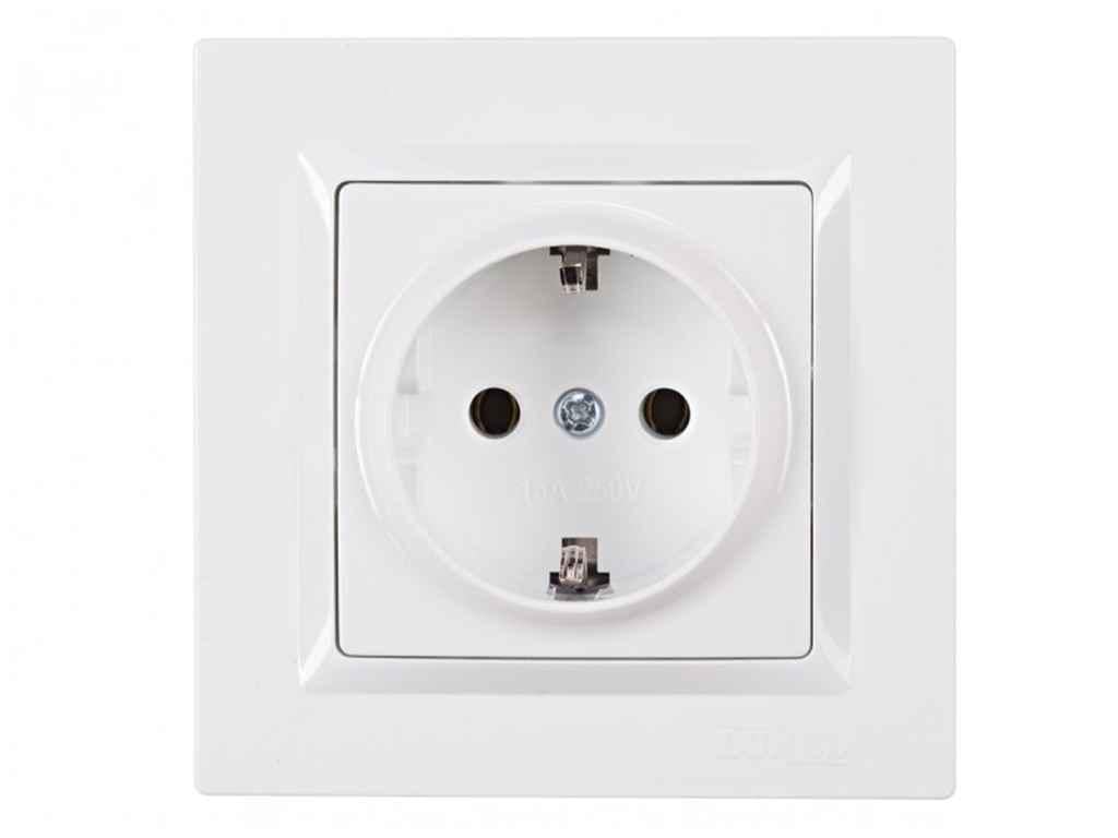 Розетка Luxel JAZZ 9004 Белый (1017448)