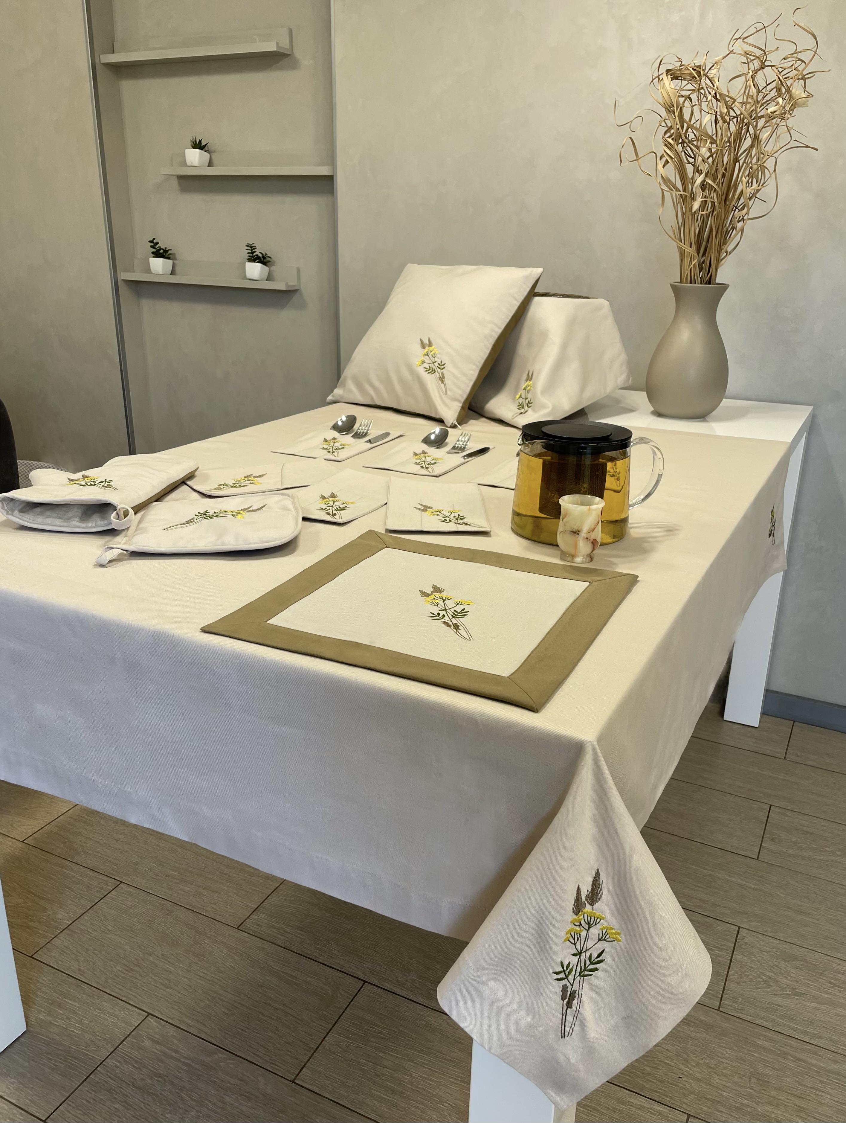 Набор для сервировки стола дорожка/салфетки с вышивкой Пижма (29918531) - фото 3 Набор для сервировки стола дорожка/салфетки с вышивкой Пижма (29918531) - фото 3