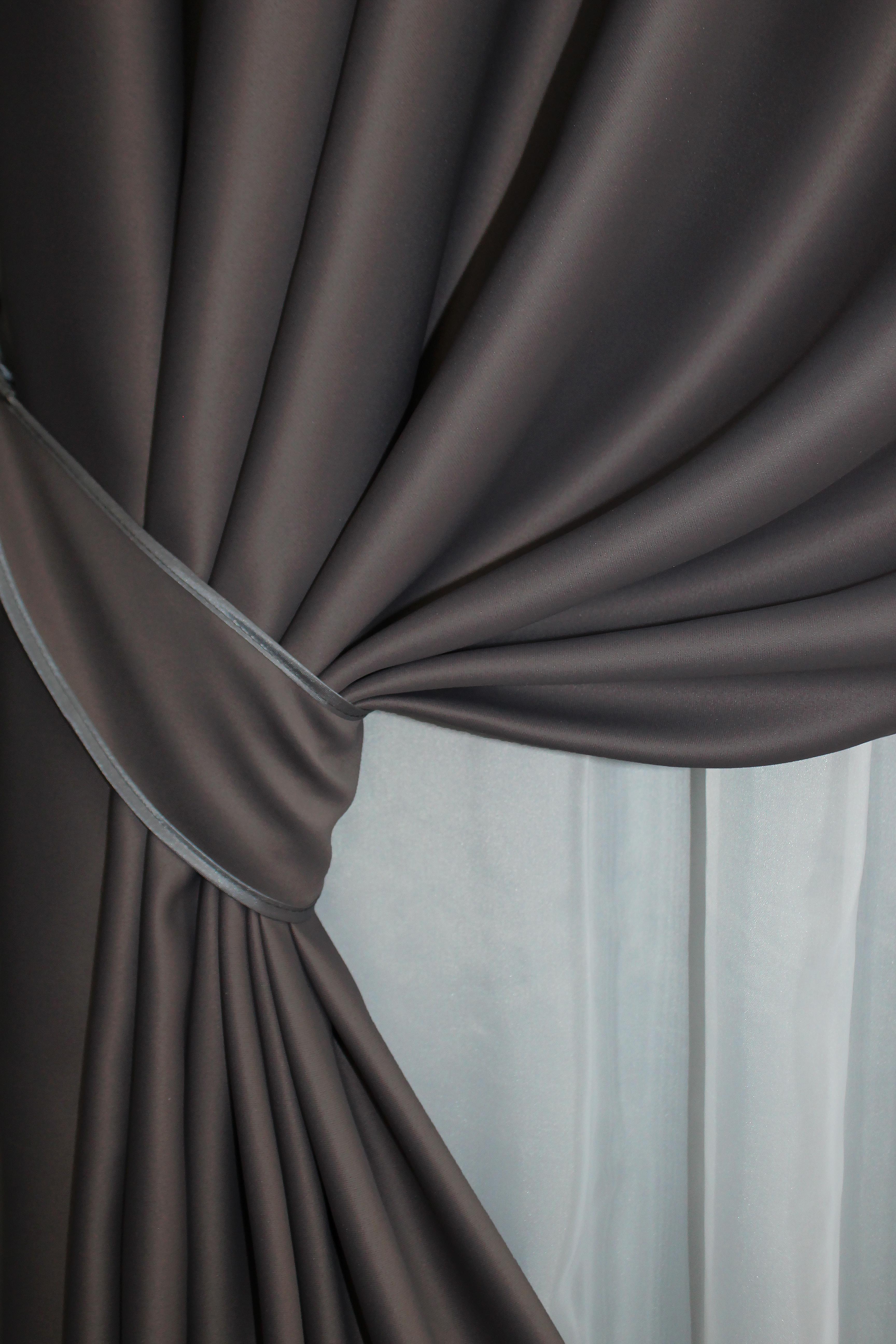 Комплект штор на люверсах VR-Textil Fusion Dimout № 833ш 150х250 см 2 шт. Темное какао (37-0031) - фото 3 Комплект штор на люверсах VR-Textil Fusion Dimout № 833ш 150х250 см 2 шт. Темное какао (37-0031) - фото 3