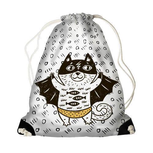 Рюкзак-мешок Presentville MINI Кот-супергерой (DRM CLF001 BL)