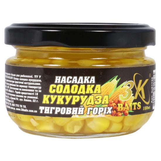 Насадка 3KBaits Premium Сладкая кукуруза Тигровый орех 150 мл (3KB1663)