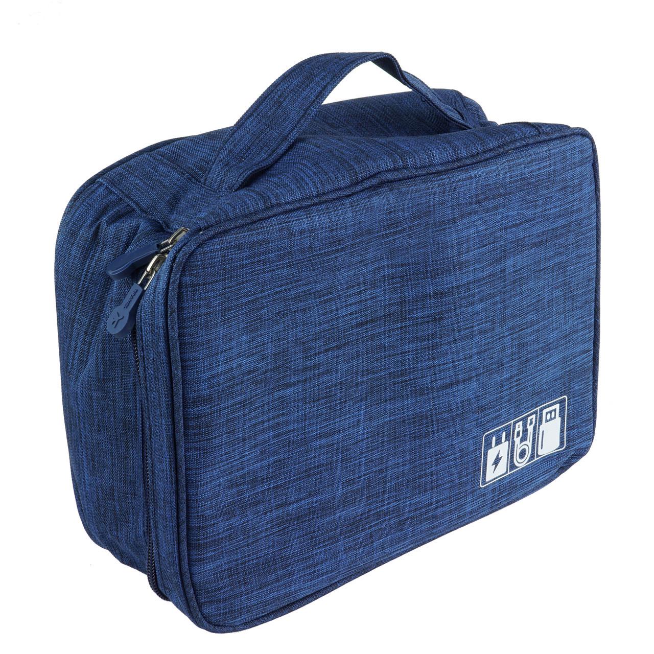 Органайзер для хранения кабелей и мелочей Wellamart Синий (5540-2)