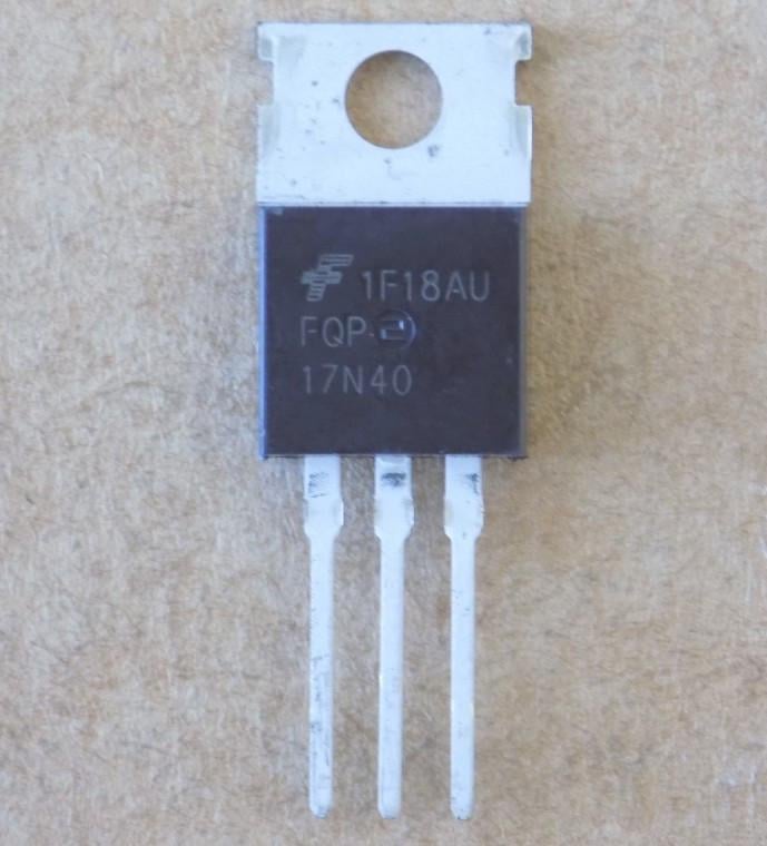 Транзистор Fair FQP17N40 17N40/TO220 (49317)
