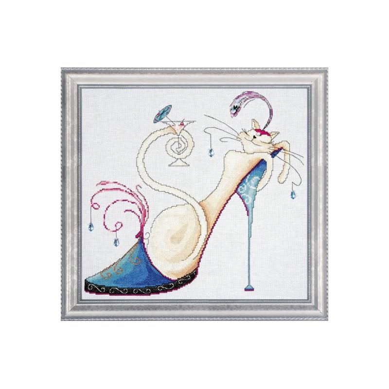Набір для вишивки хрестиком Design Works 2745 Martini Cat (1818)