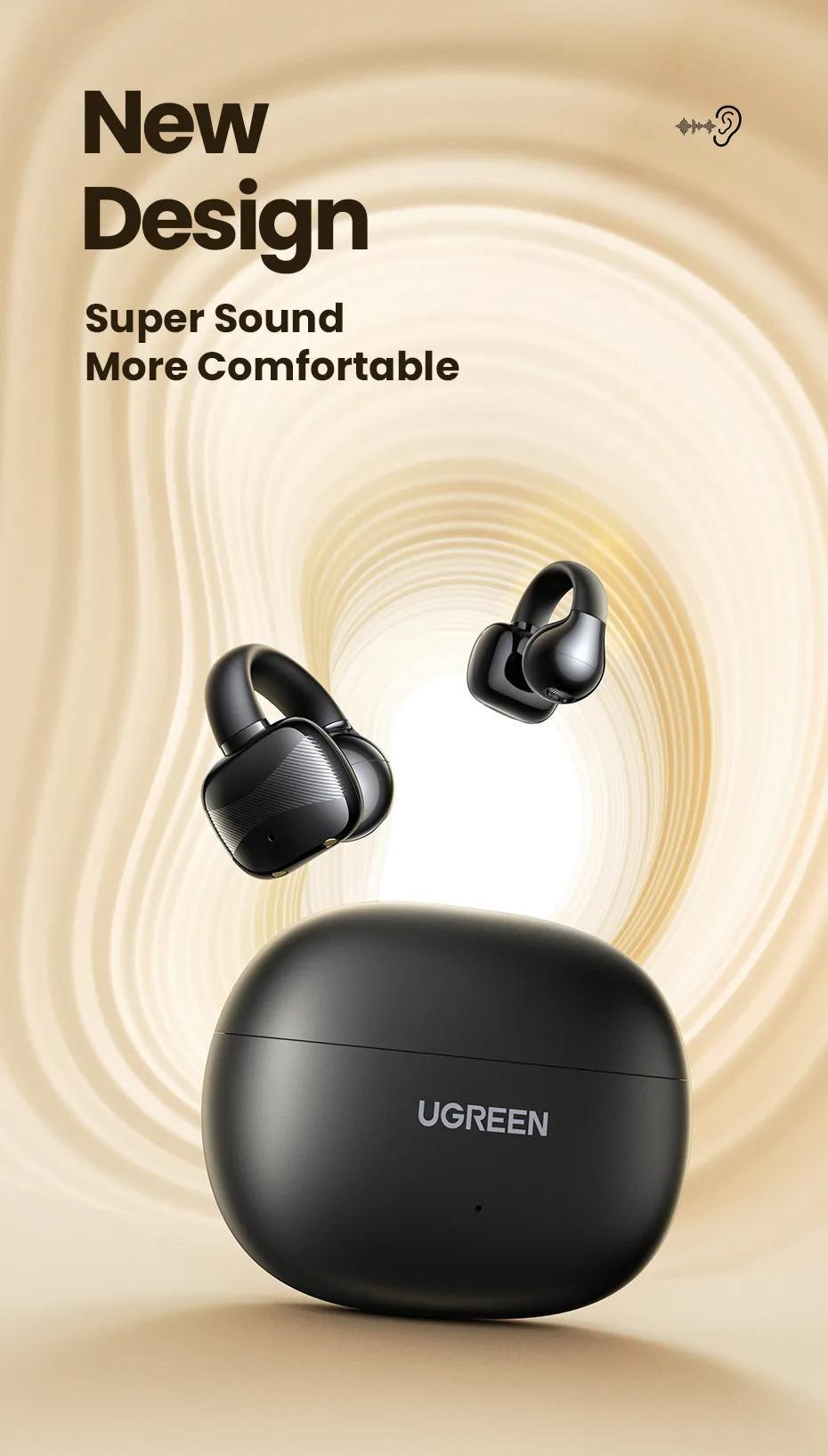 Навушники бездротові UGREEN HiTune S3 Bluetooth 5.4 IPX5 відкритого типу до 30 годин и Чорний (45785) - фото 11 Навушники бездротові UGREEN HiTune S3 Bluetooth 5.4 IPX5 відкритого типу до 30 годин и Чорний (45785) - фото 11