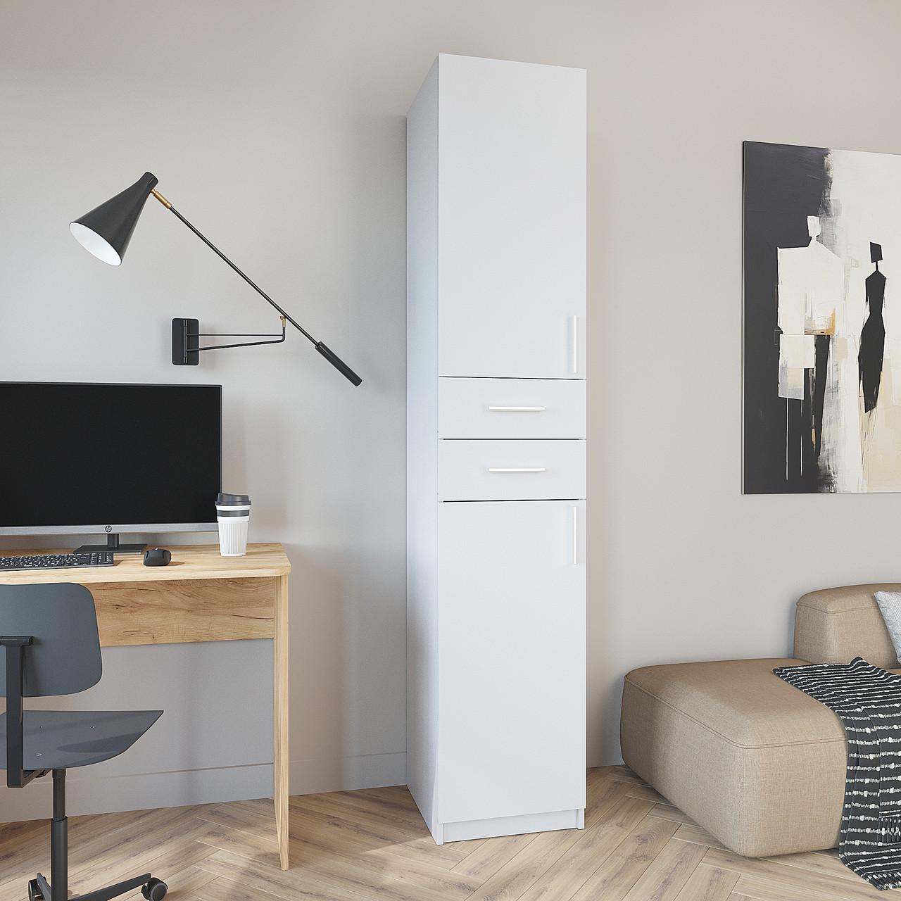 Шафа пенал-3 Компаніт NEW 40х40х200 см Німфея альба Шафа пенал-3 Компаніт NEW 40х40х200 см Німфея альба