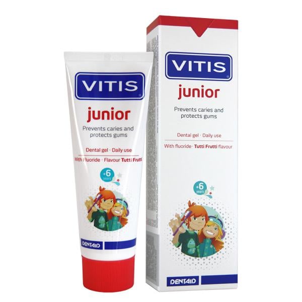 Зубная паста-гель для детей Dentaid VITIS Junior 75 мл (36262003) Зубная паста-гель для детей Dentaid VITIS Junior 75 мл (36262003)