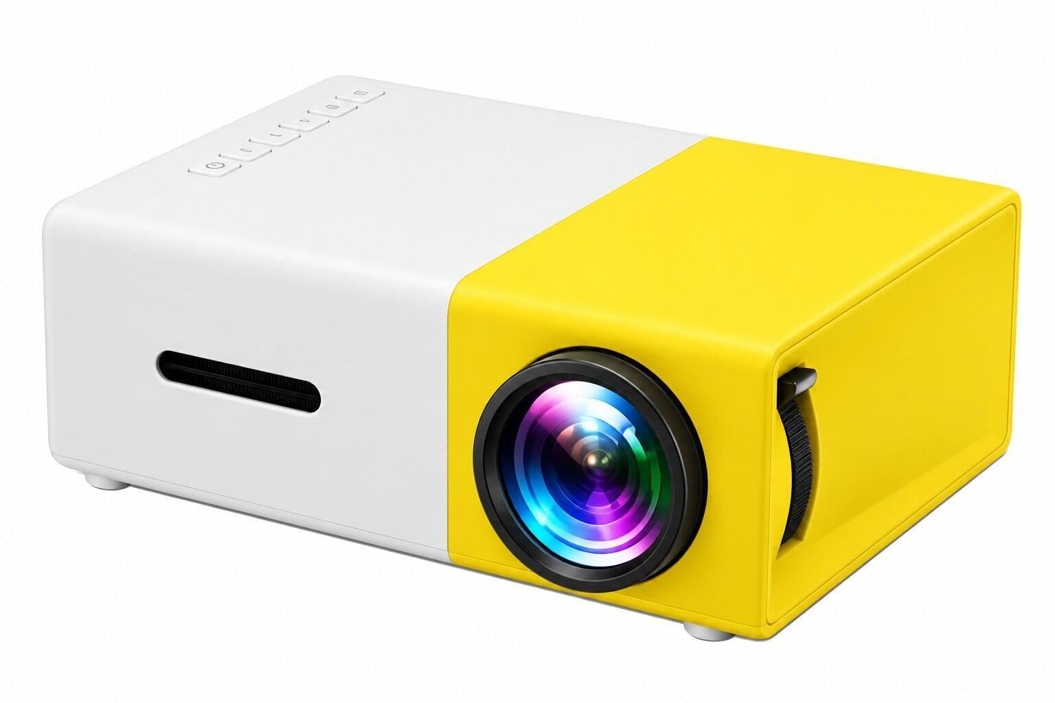 Минипроектор YG-300 LED LCD 320x240 поддержка 1080p HDMI USB AV microSD (000567954)