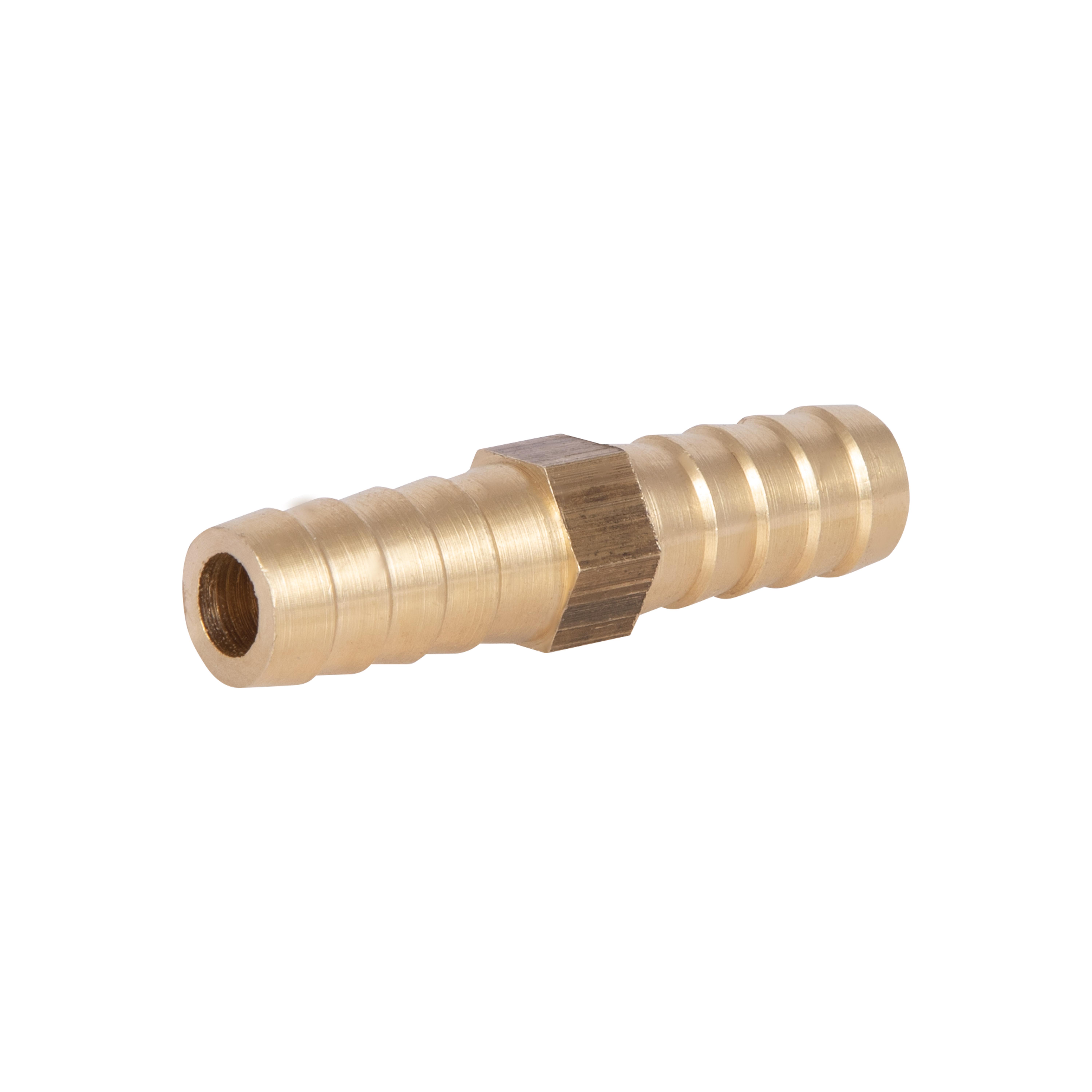Соединение латунное Thermo Alliance Standart Елка под шланг одинарник Елка d10 Желтый (SD42410)
