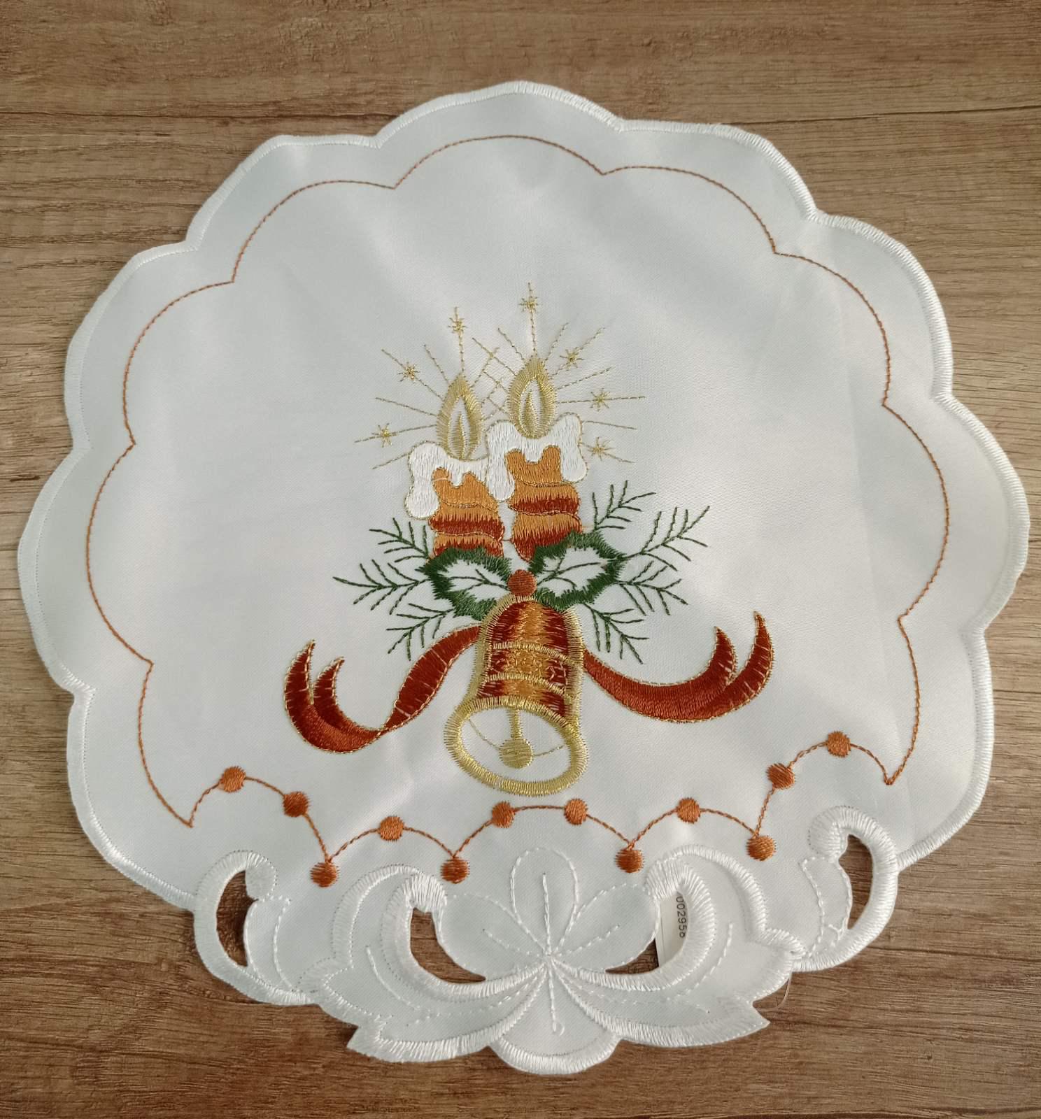 Салфетка новогодняя Brown Candle D 30 (CN18346)