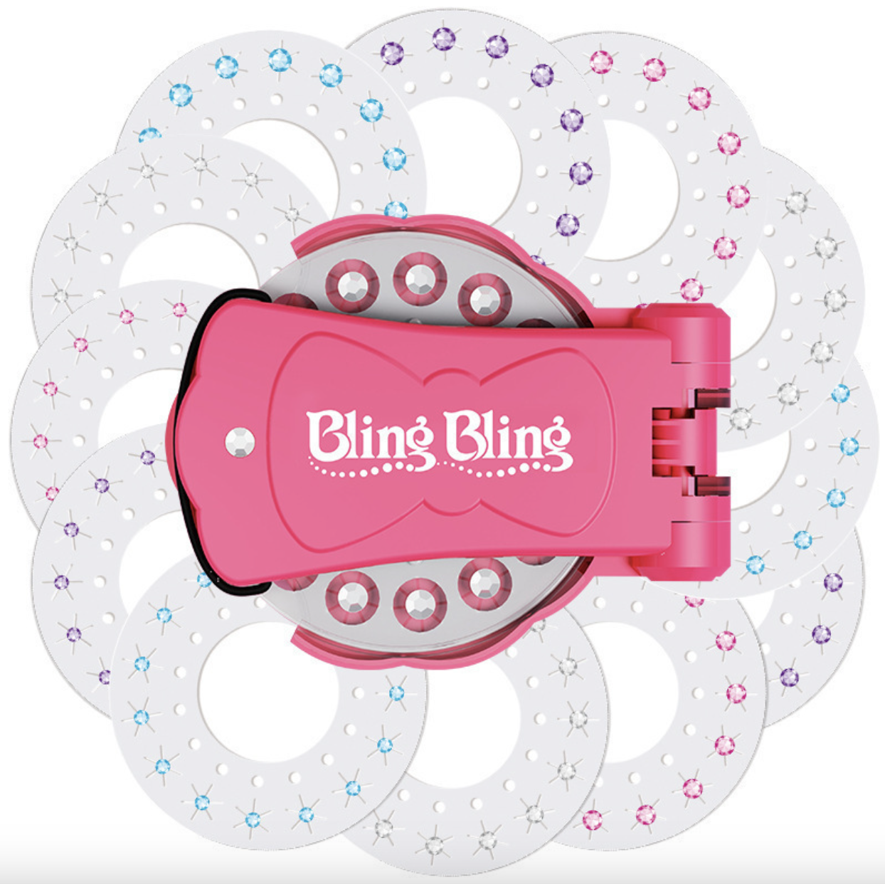 Дитячий набір стайлер для прикраси волосся зі стразами Blinger Рожевий (Е500293) Дитячий набір стайлер для прикраси волосся зі стразами Blinger Рожевий (Е500293)