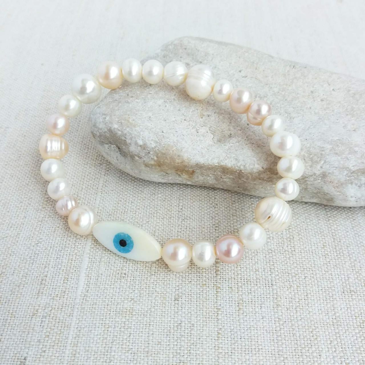 Браслет из Перлов и бусины Перламутра (1899511301)