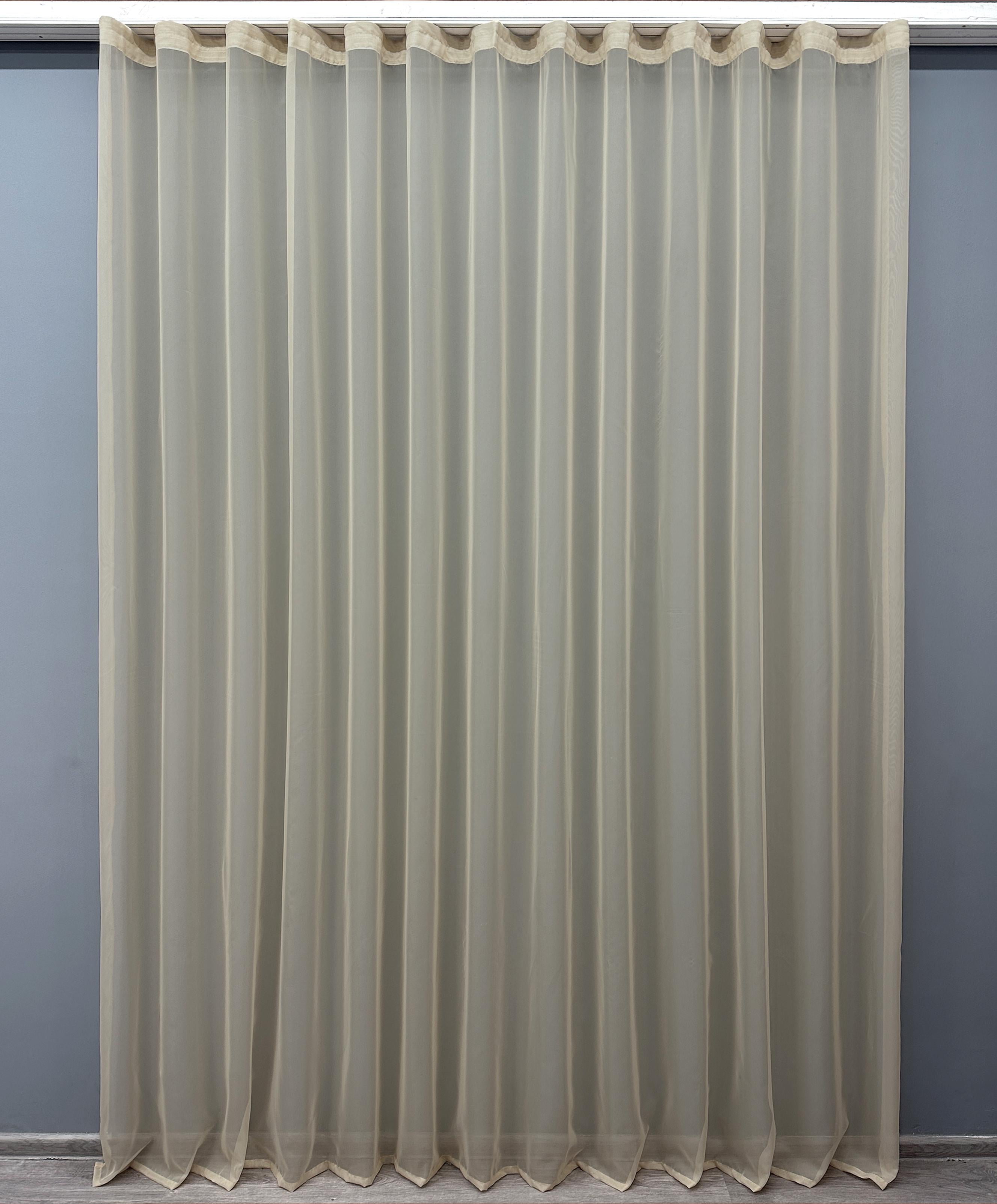 Тюль VR-Textil н119 шифон 300х270 см Темно-бежевый (41-100) Тюль VR-Textil н119 шифон 300х270 см Темно-бежевый (41-100)