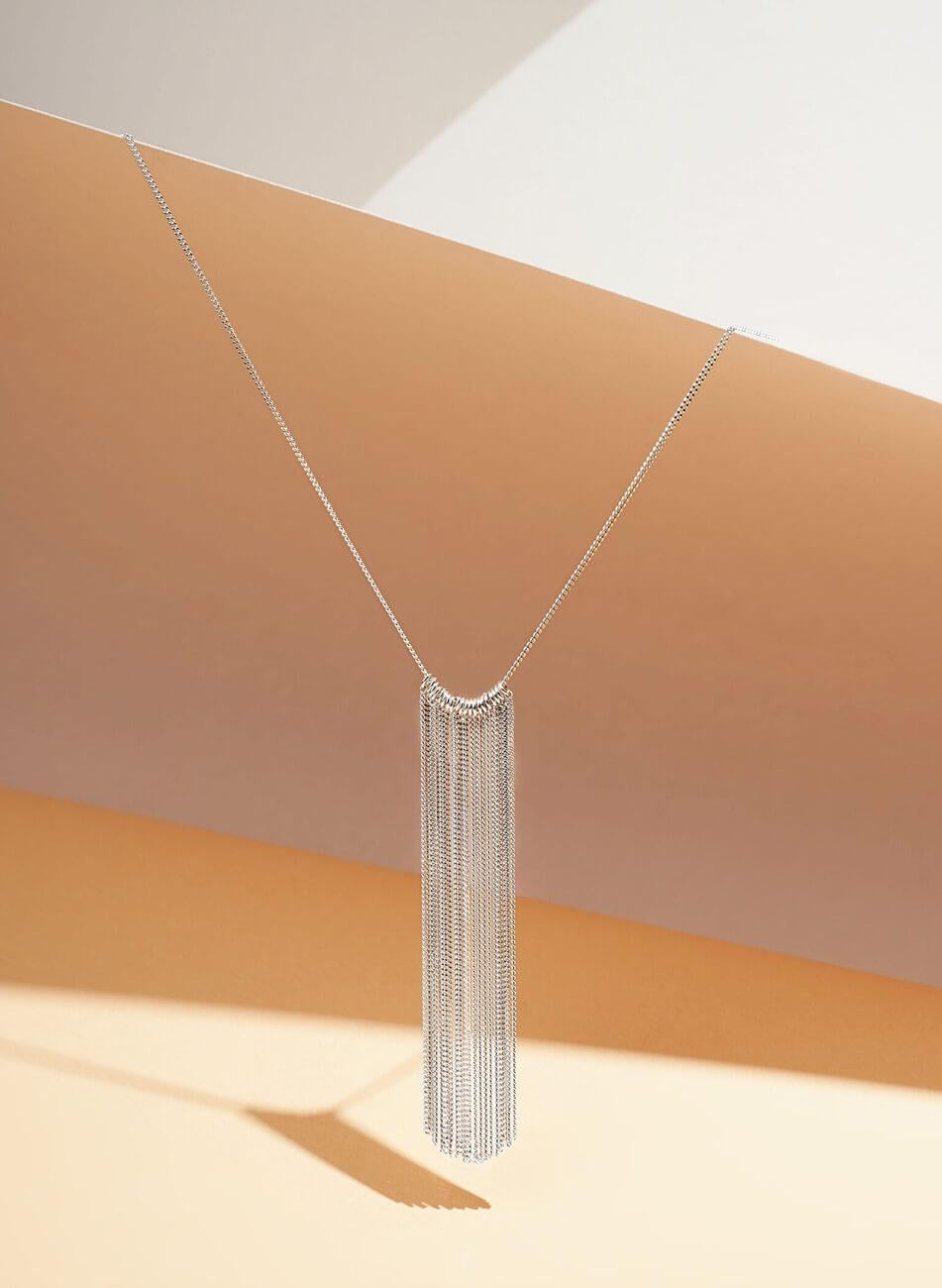 Кольє Waterfall жіноче IVA JEWELRY срібне One size