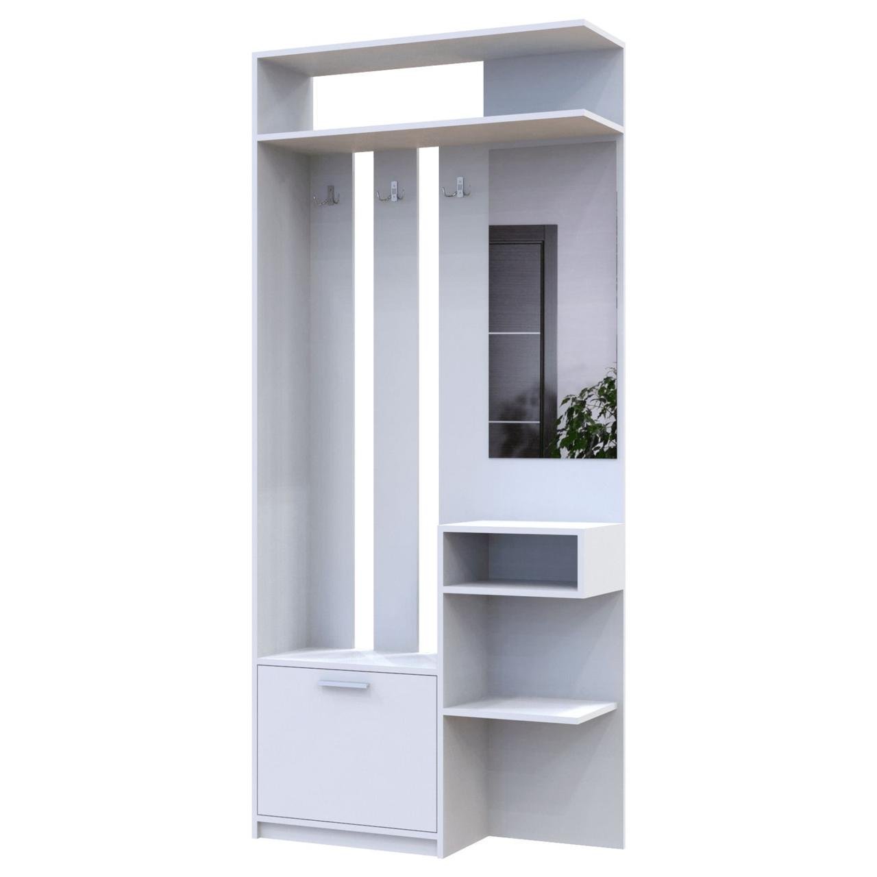 Прихожая Doros Ривьера 91,5х30х203 см Белый (DRS-011332)