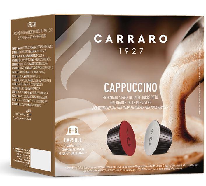 Кофе в капсулах Dolce Gusto Carraro Cappuccino 16 шт. (c144052)