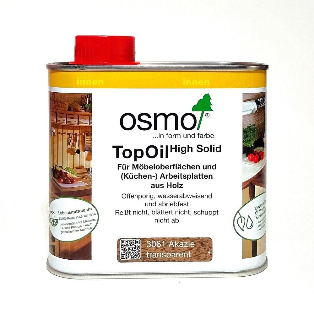 Масло с твердым воском Osmo TopOil для деревянных столешниц и мебели 0,5 л Акация (3061) - фото 1