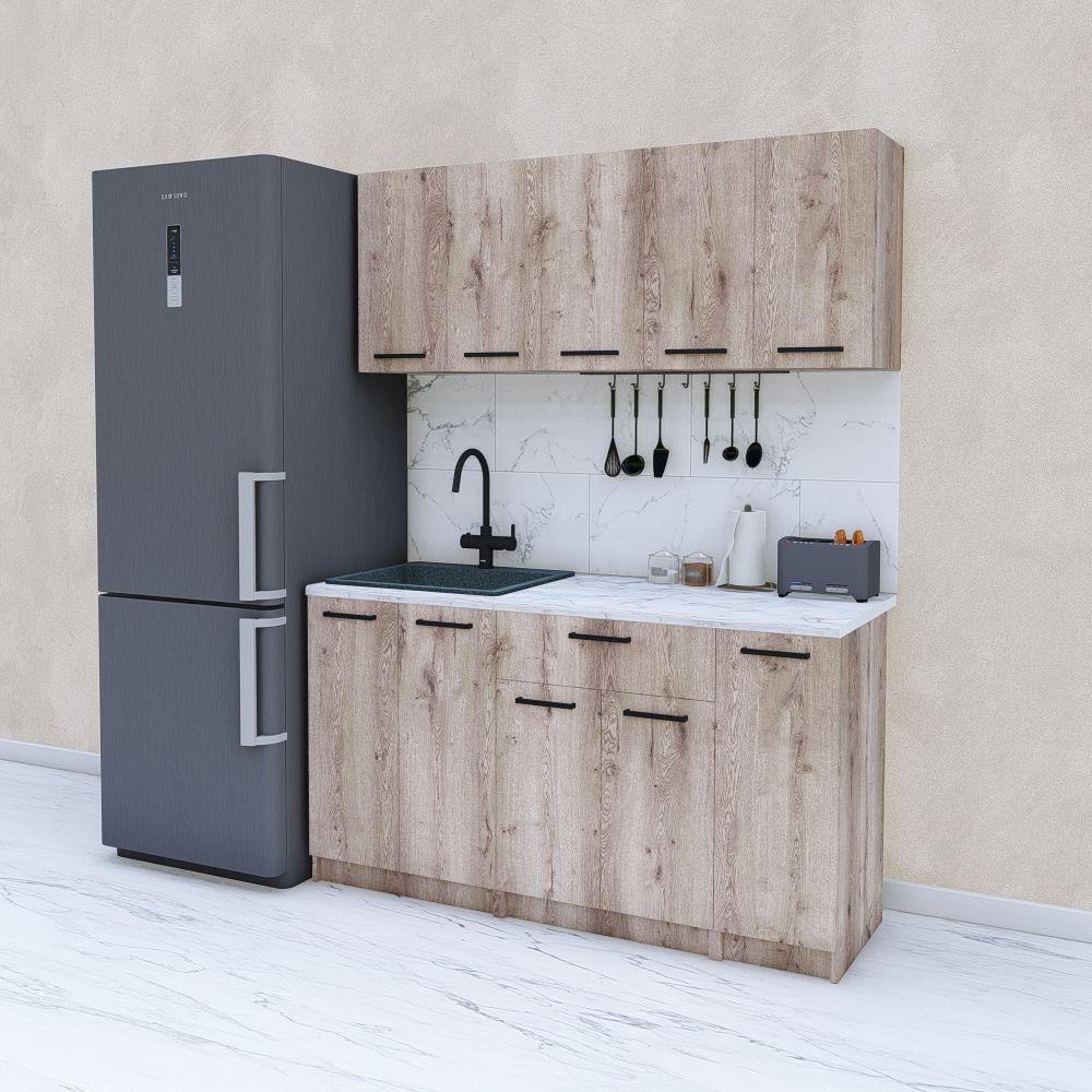 Кухня готовая 1,5 м 150 см Аликанте (МП45в) - фото 1 Кухня готовая 1,5 м 150 см Аликанте (МП45в) - фото 1