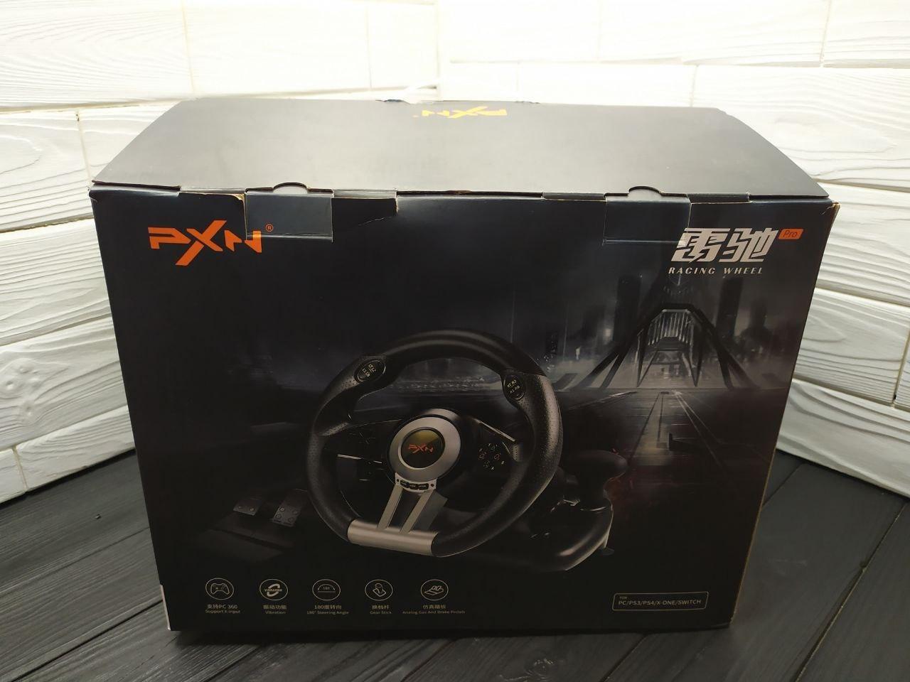 Руль игровой Pxn V3 Pro | Игровой руль с педалями | Игровой руль для компьютера | Джойстик руль для ПК-2060 - фото 9