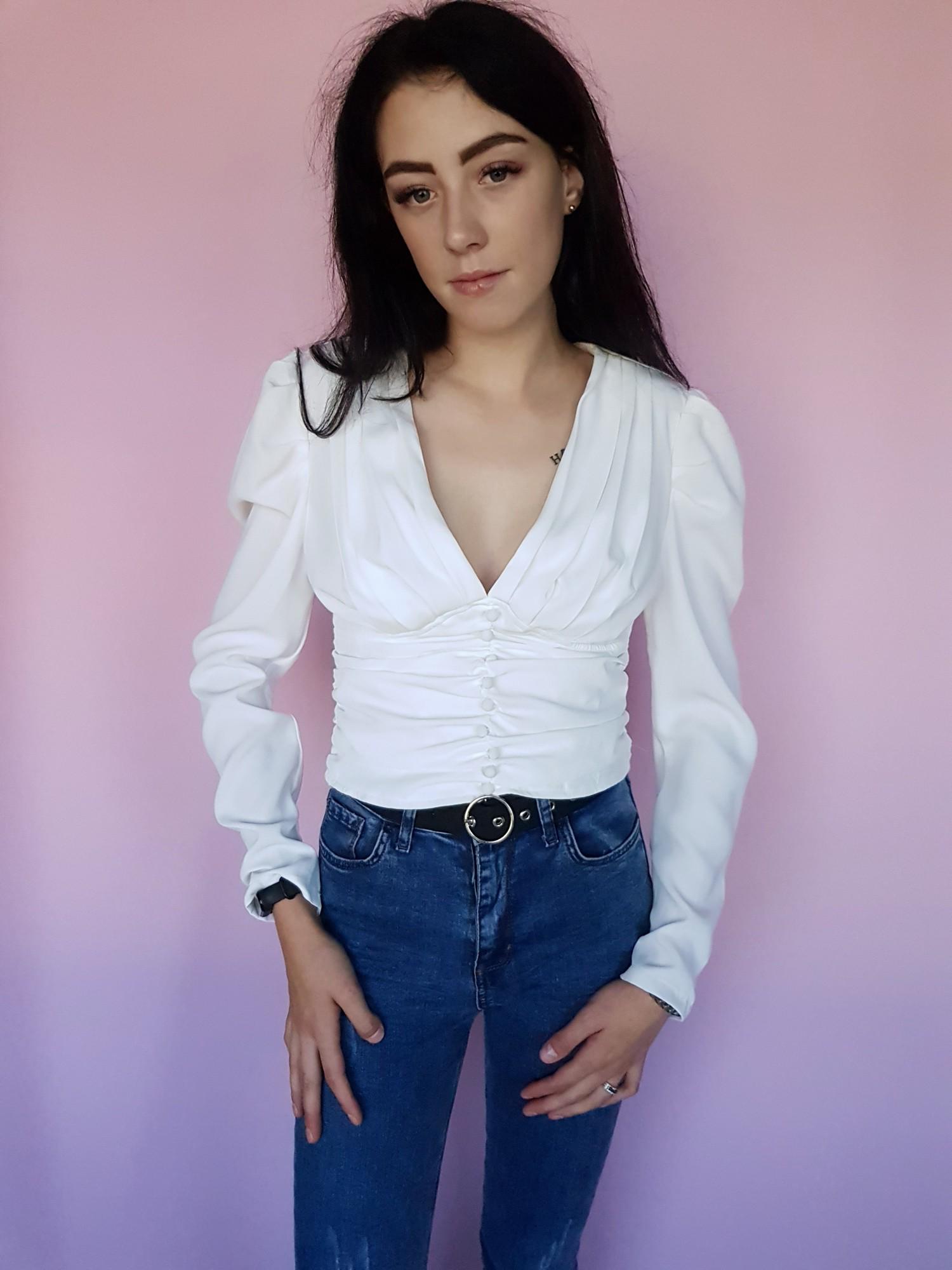 Блуза укороченная Boohoo M Айвори (10266/44) - фото 7 Блуза укороченная Boohoo M Айвори (10266/44) - фото 7