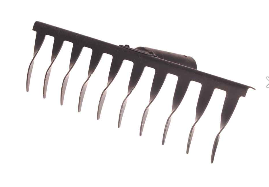 Грабли витые металл 10 зубов без черенка