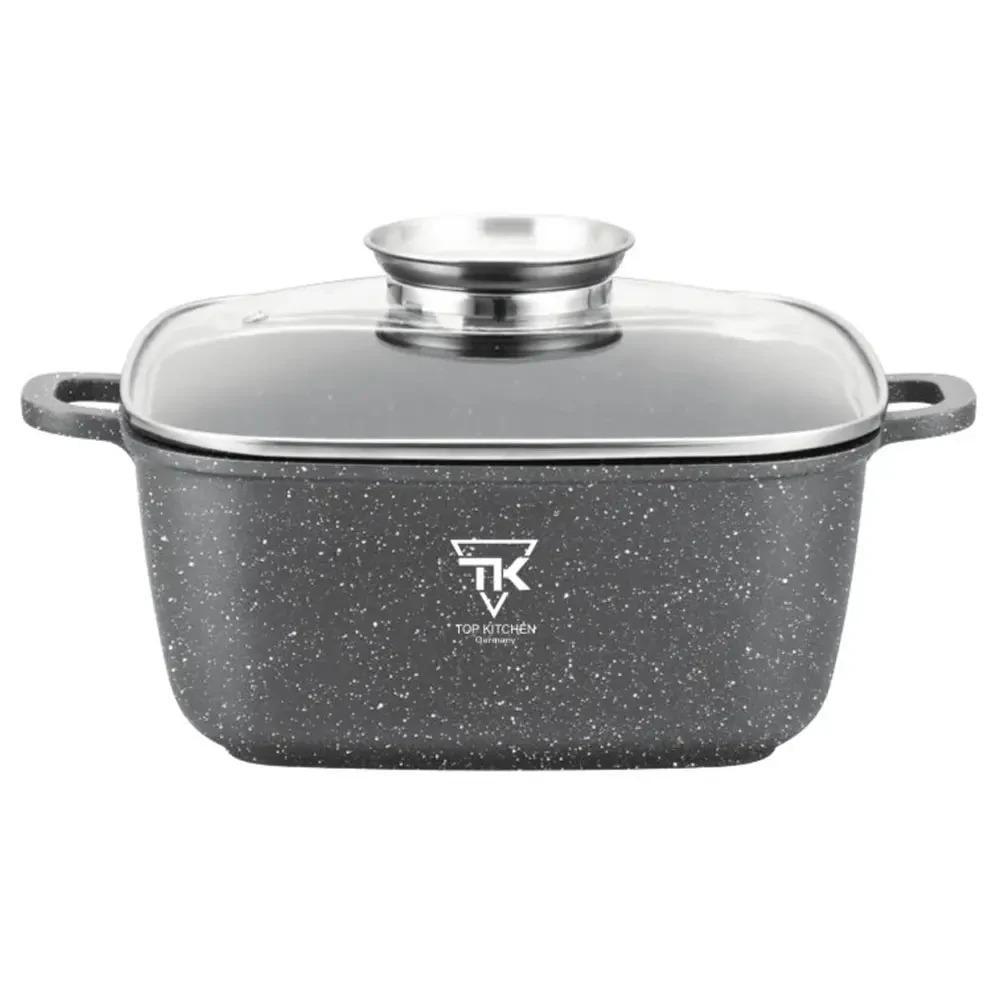 Кастрюля котел Top Kitchen с антипригарным покрытием 6,7 л 28 см Черный (TК00056)