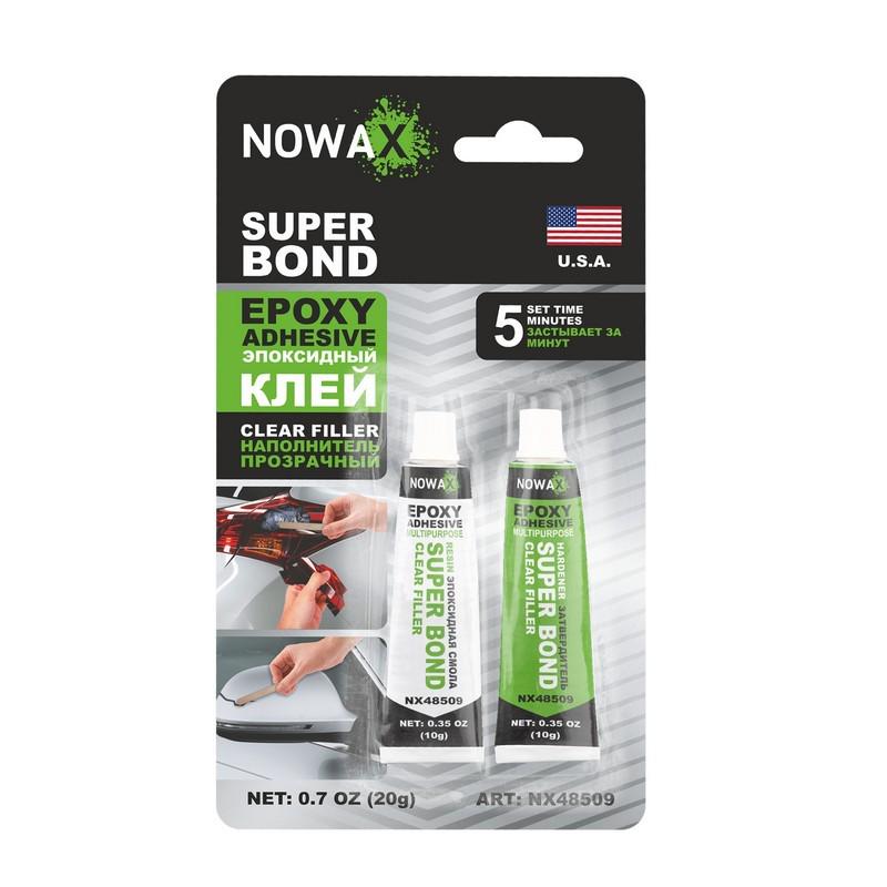 Епоксидний клей NOWAX SUPER BOND 20 г Прозорий