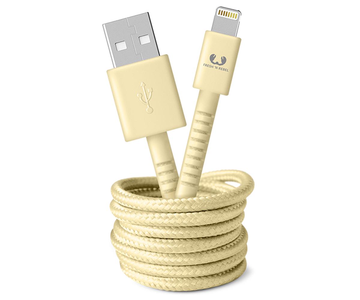 Кабель Fresh 'N Rebel Fabriq Lightning 3 м Buttercup (7637)