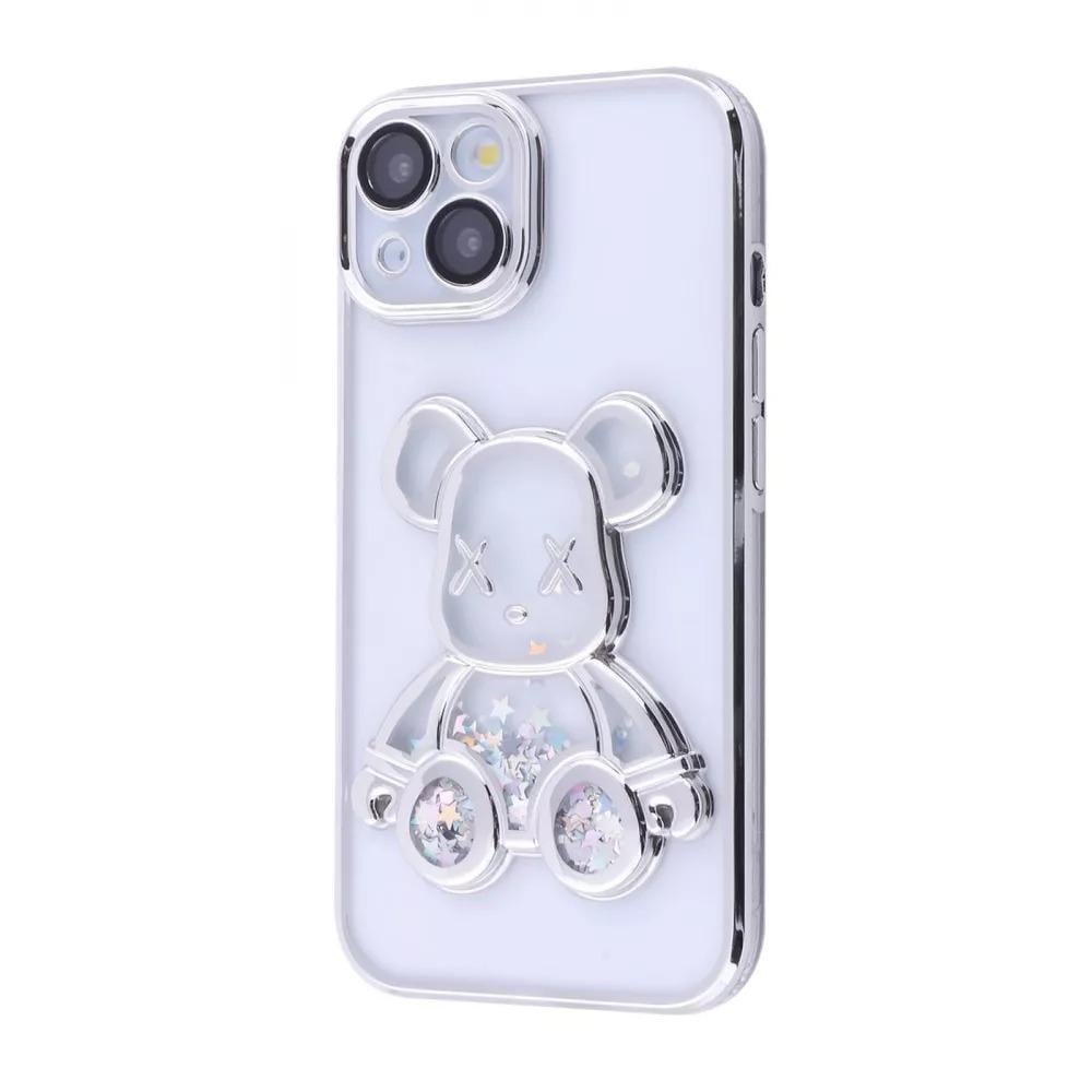 Чехол для телефона PRC Shining Bear Case iPhone 15 Silver