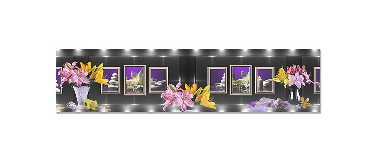 Наклейка виниловая на кухню Zatarga Лилии/Свет 600х2500 мм (1294193305)