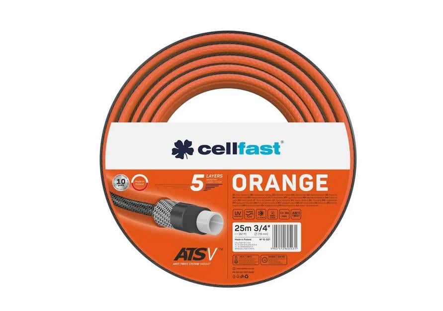 Шланг садовий Cellfast Orange ATSV 3/4" 25м (ПР 15-021)